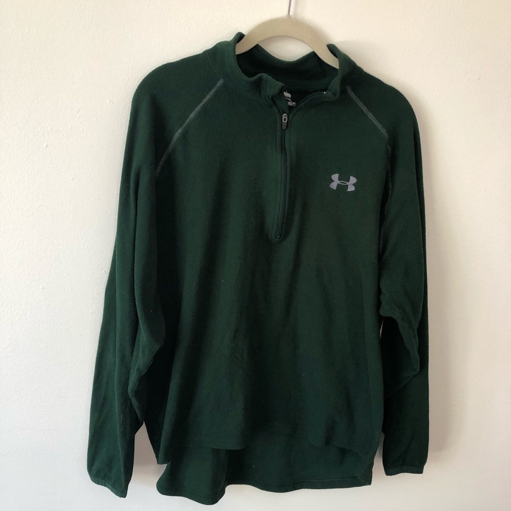 Green lightweight half zip